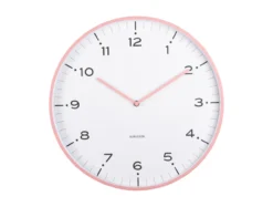 Wall clock Circus Rings flamingo pink