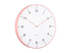 Wall clock Circus Rings flamingo pink