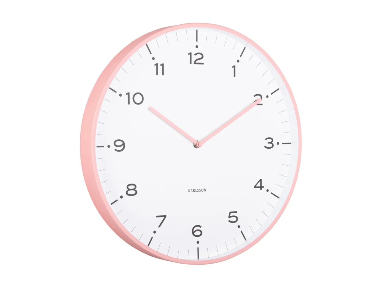 Wall clock Circus Rings flamingo pink