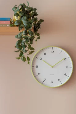Wall clock Circus Rings matcha green