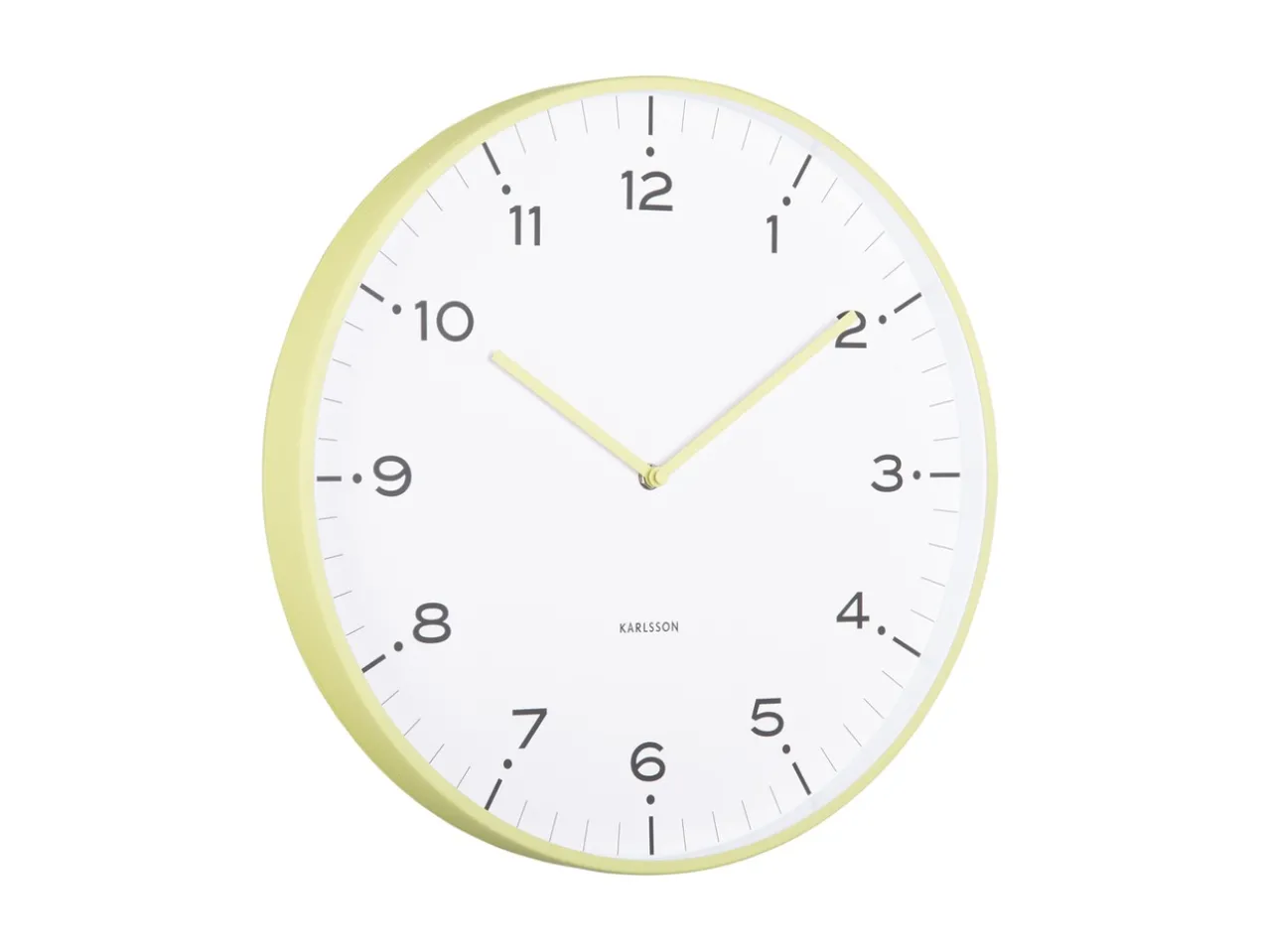 Wall clock Circus Rings matcha green