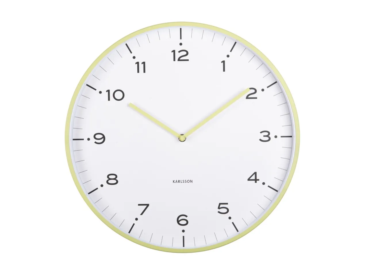 Wall clock Circus Rings matcha green