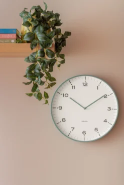 Wall clock Circus Rings peach orange