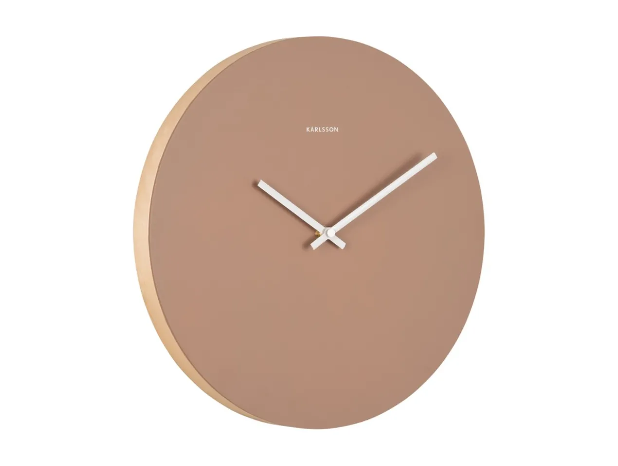 Wall clock Colour Splash brown