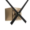 Wall clock DIY Cubic metallic gold