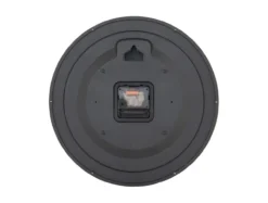 Wall clock 3D Numbers silver w. black