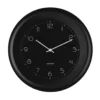 Wall clock Dual Disc metal black