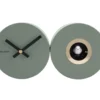 Wall clock Duo Cuckoo matt jungle green