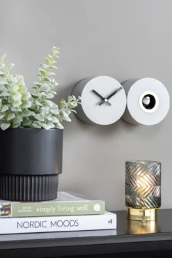 Wall clock Duo Cuckoo matt jungle green