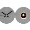 Wall clock Duo Cuckoo matt mouse grey