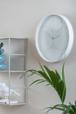 Wall clock Echelon Circular white