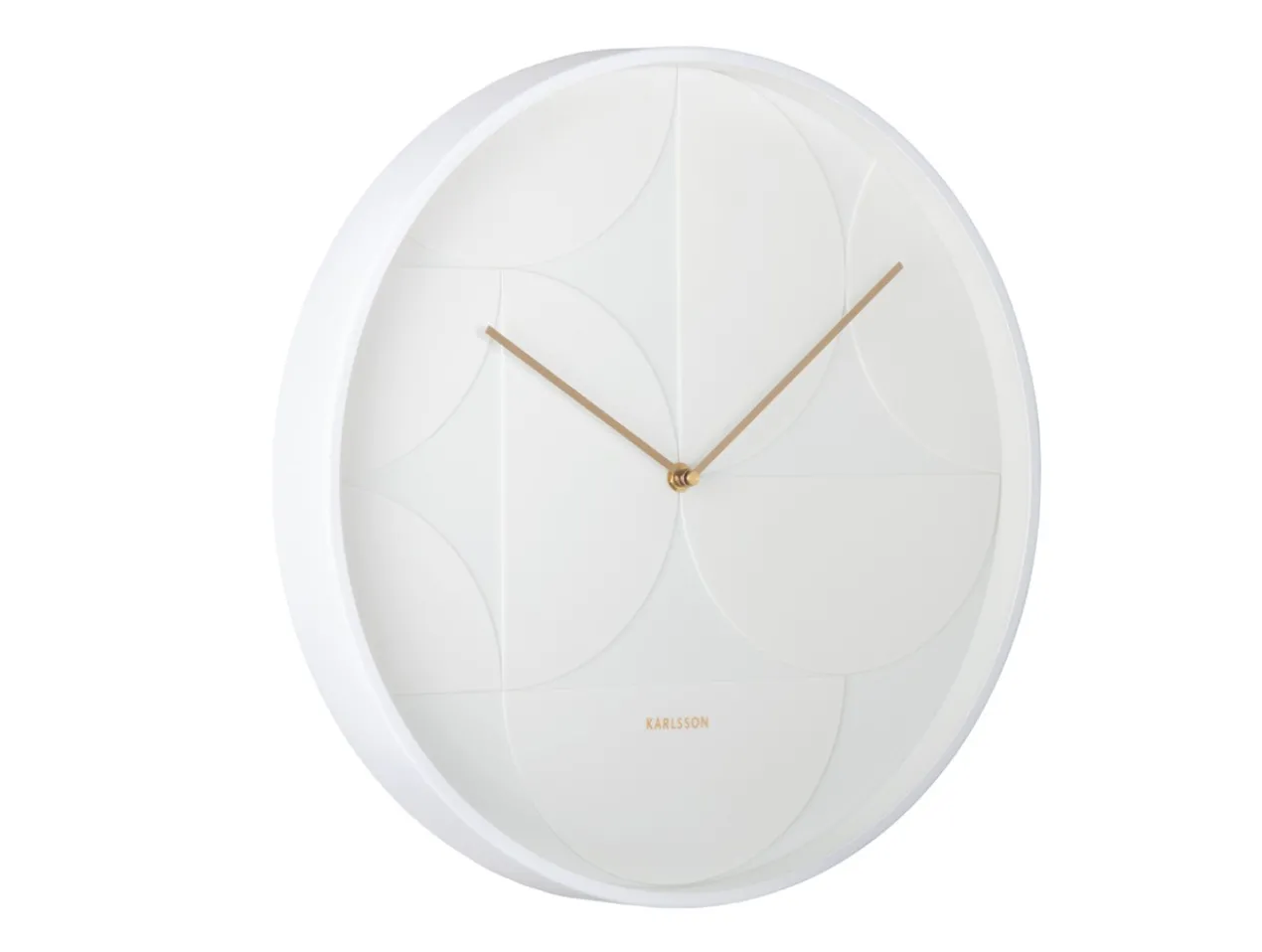 Wall clock Echelon Circular white