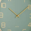 Wall clock Elegance Glow jungle green