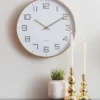 Wall clock Elegance Glow white