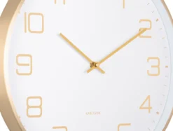 Wall clock Elegance Glow white