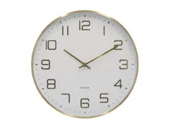 Wall clock Elegance Glow white