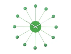 Wall clock Funky Spider bright green