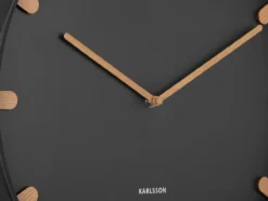 Wall clock Grace metal black