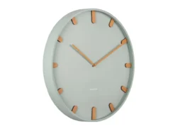 Wall clock Grace metal grayed jade