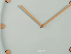 Wall clock Grace metal grayed jade