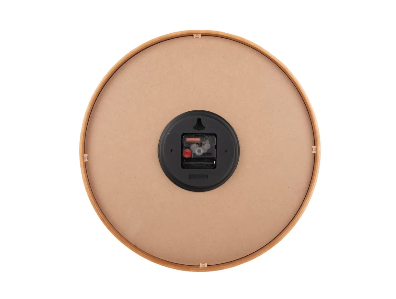 Wall clock Gracil wood ochre yellow