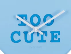 Wall clock Heart Candy soft blue