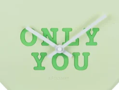 Wall clock Heart Candy soft green