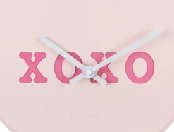 Wall clock Heart Candy soft pink