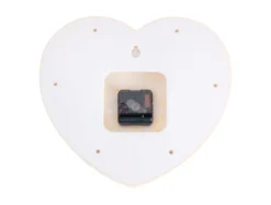 Wall clock Heart Candy soft yellow