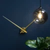 Wall clock Little Big Time metallic dark grey