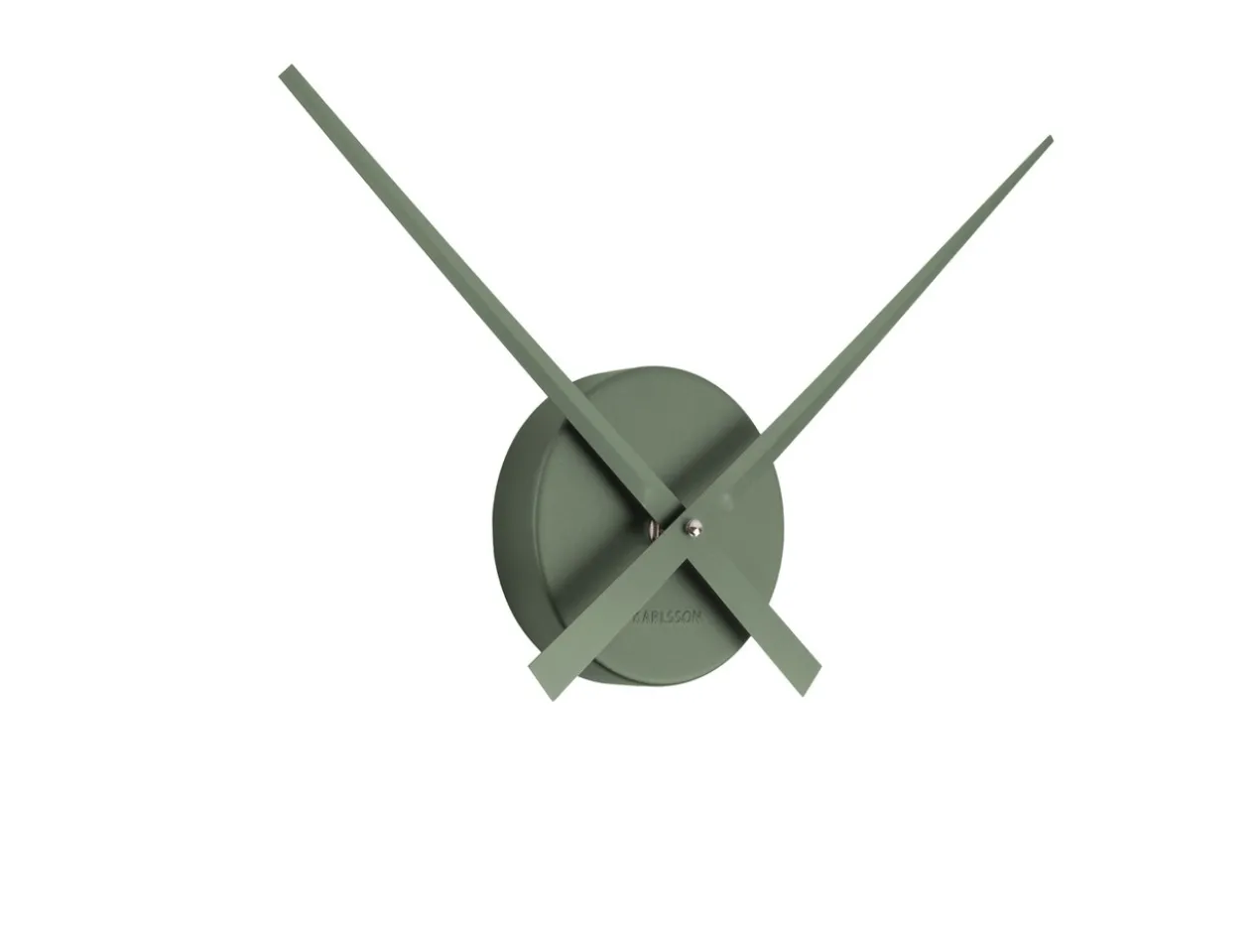 Wall clock Little Big Time Mini metallic jungle green
