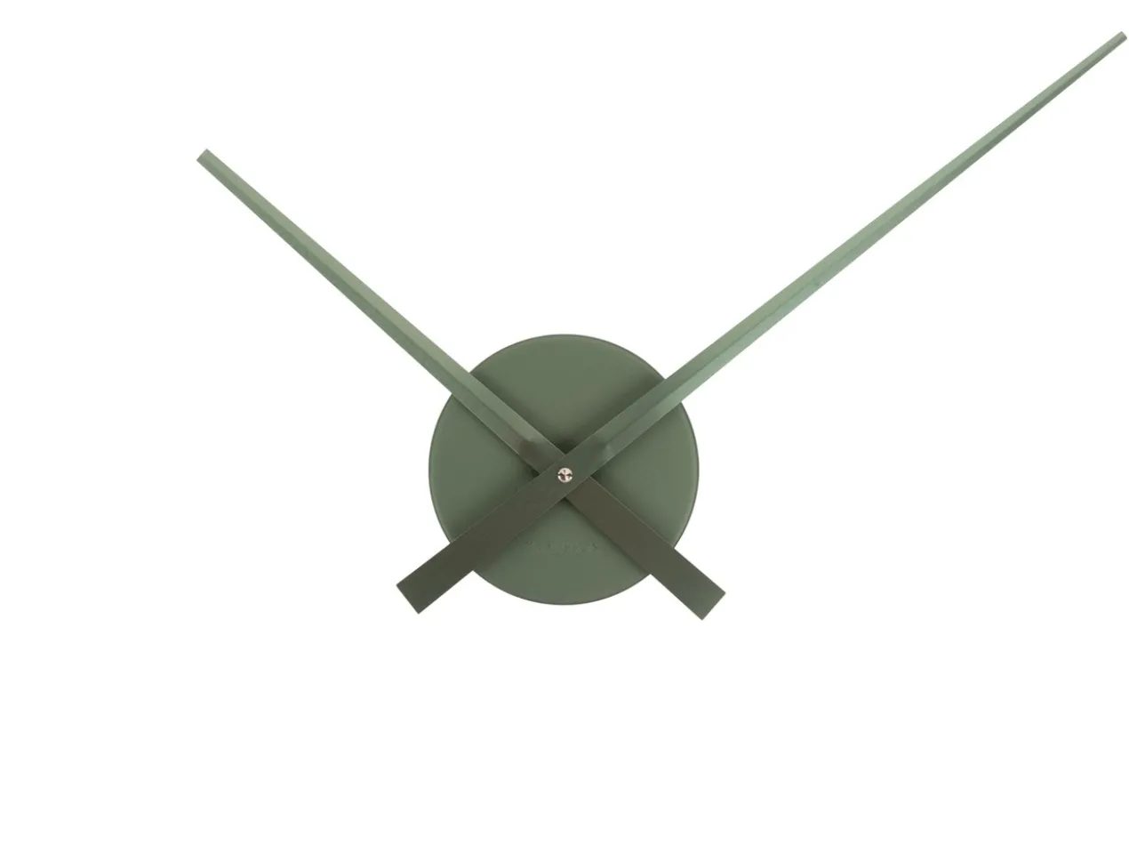 Wall clock Little Big Time Mini metallic jungle green