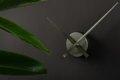 Wall clock Little Big Time Mini metallic dark grey