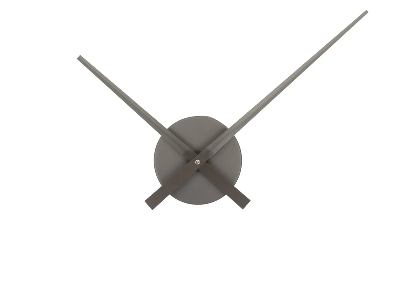 Wall clock Little Big Time Mini metallic dark grey