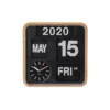Wall clock Mini Flip bamboo printed casing