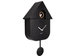 Wall clock Modern Cuckoo ABS black
