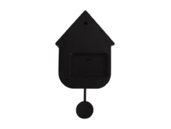 Wall clock Modern Cuckoo ABS black