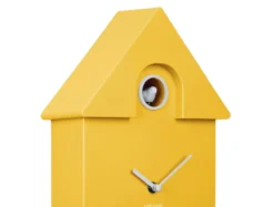 Wall clock Modern Cuckoo ABS bright yellow