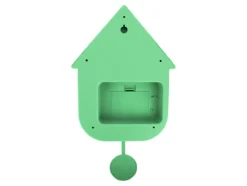 Wall clock Modern Cuckoo ABS bright green