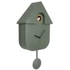 Wall clock Modern Cuckoo ABS jungle green