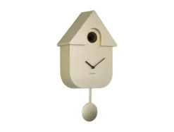 Wall clock Modern Cuckoo ABS metallic gold