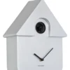 Wall clock Modern Cuckoo ABS metallic silver