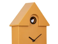 Wall clock Modern Cuckoo ABS ochre yellow