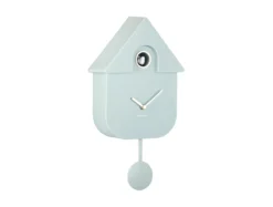 Wall clock Modern Cuckoo ABS soft blue