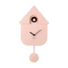 Wall clock Modern Cuckoo ABS soft pink