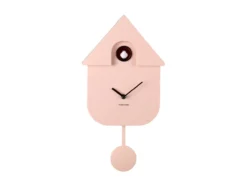 Wall clock Modern Cuckoo ABS soft pink