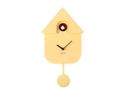 Wall clock Modern Cuckoo ABS soft yellow