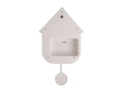 Wall clock Modern Cuckoo ABS white