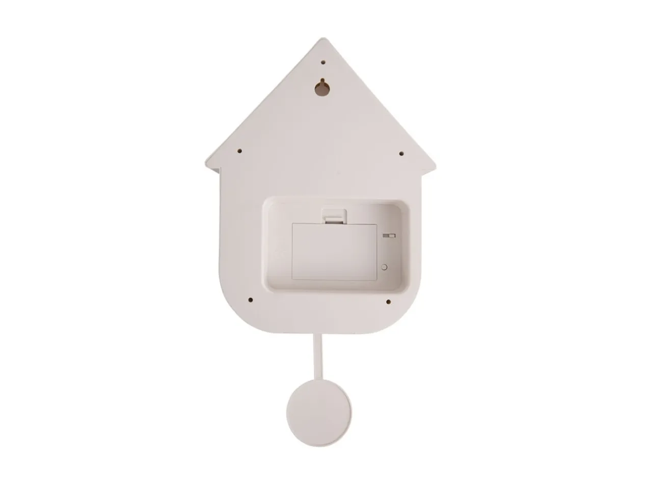 Wall clock Modern Cuckoo ABS white