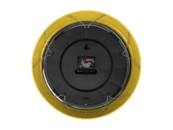 Wall clock Modern Retro bright yellow